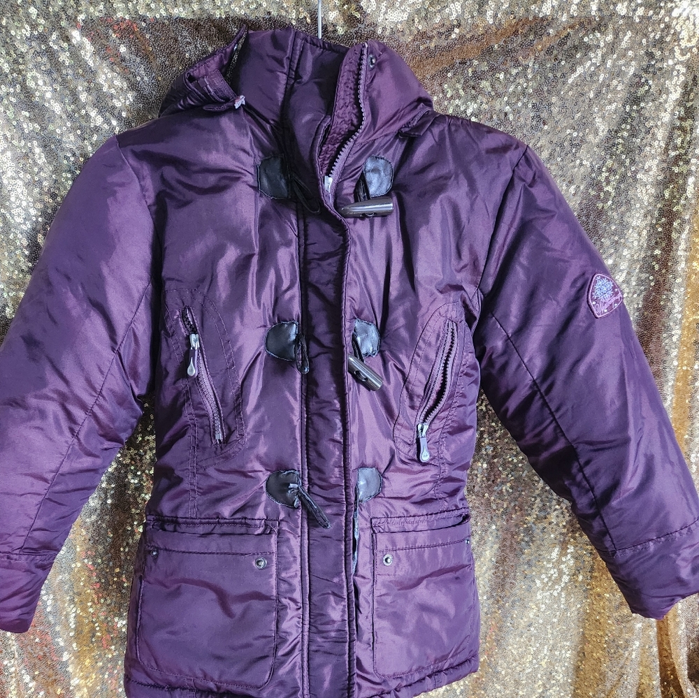 Girls purple winter coat